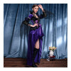 Lila Halloween Reina Sexy Mujer Refinamiento Uniforme Coustumes