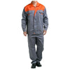 Grey with Orange Shoulder Working Protective Gear Uniform Welder Jacket   170