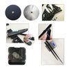 Miroir Horloge Murale Super Grande Taille 3d Acrylique Creative Diy Noir