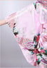 Vintage Rétro de Luxe Japonais Vêtement Kimono Costume Cosplay Yukata Robe Rose