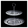 2 Ebenen Vintage Stil Modern Stil Glas Kuchen Hochzeit Kuchen Kekse Essen