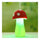 Creative Night Lamp USB Mushroom Humidifier Air Purifier   red