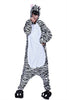 Unisex Adult Pajamas  Cosplay Costume Animal one piece sleepwear Suit Zebra