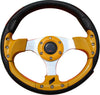 13in Alloy Auto Steering Wheel Racing sport Style yellow