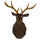 Large Size Plastic Deer Head Wall Hanging Decoration bronze