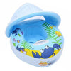 Bébé Bouée Anneau Épais PVC Enfants Crabe Réglable L'Ombre Du Soleil Flottant
