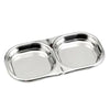 Stainless Steel Seasoning Dish Mustard Dish with 2 Case square