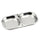 Stainless Steel Seasoning Dish Mustard Dish with 2 Case square