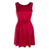 Elástico con Cordones Vestido Hermoso Hueco Verano Rojo Vino