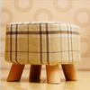 Ottoman footstool Rest stool with 3 legs Paper Mache