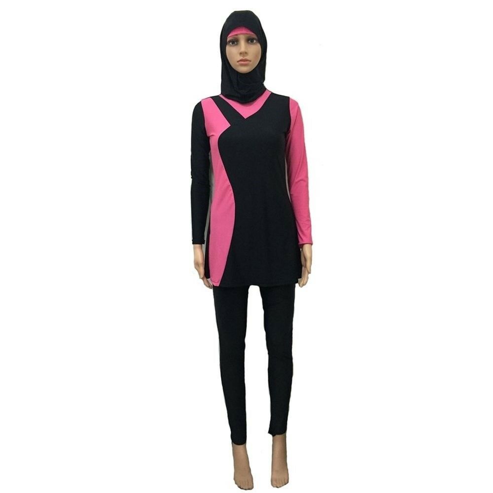 Muslim Swimsuit Burqini Woman Swimsuit   red Burqini