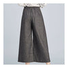 Ninth Loose Pants Blending All-match Casual Ninth Trousers grey S