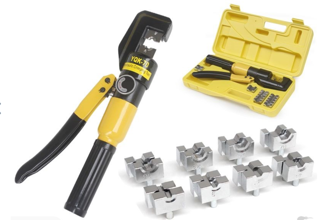 Crimping Tool Kit 8 Ton 4mm - 70mm HYDRAULIC