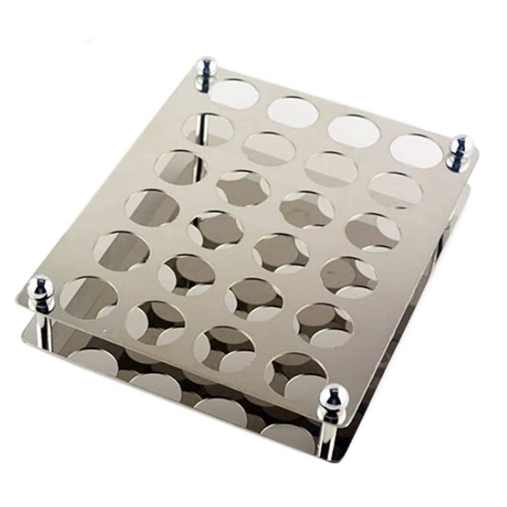Stainless Steel Bullet Wine Glasses Holder Cup Stand 24 Hole (hole diameter 3cm)