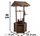 Wooden Wishing Well Garden Feature 96cm