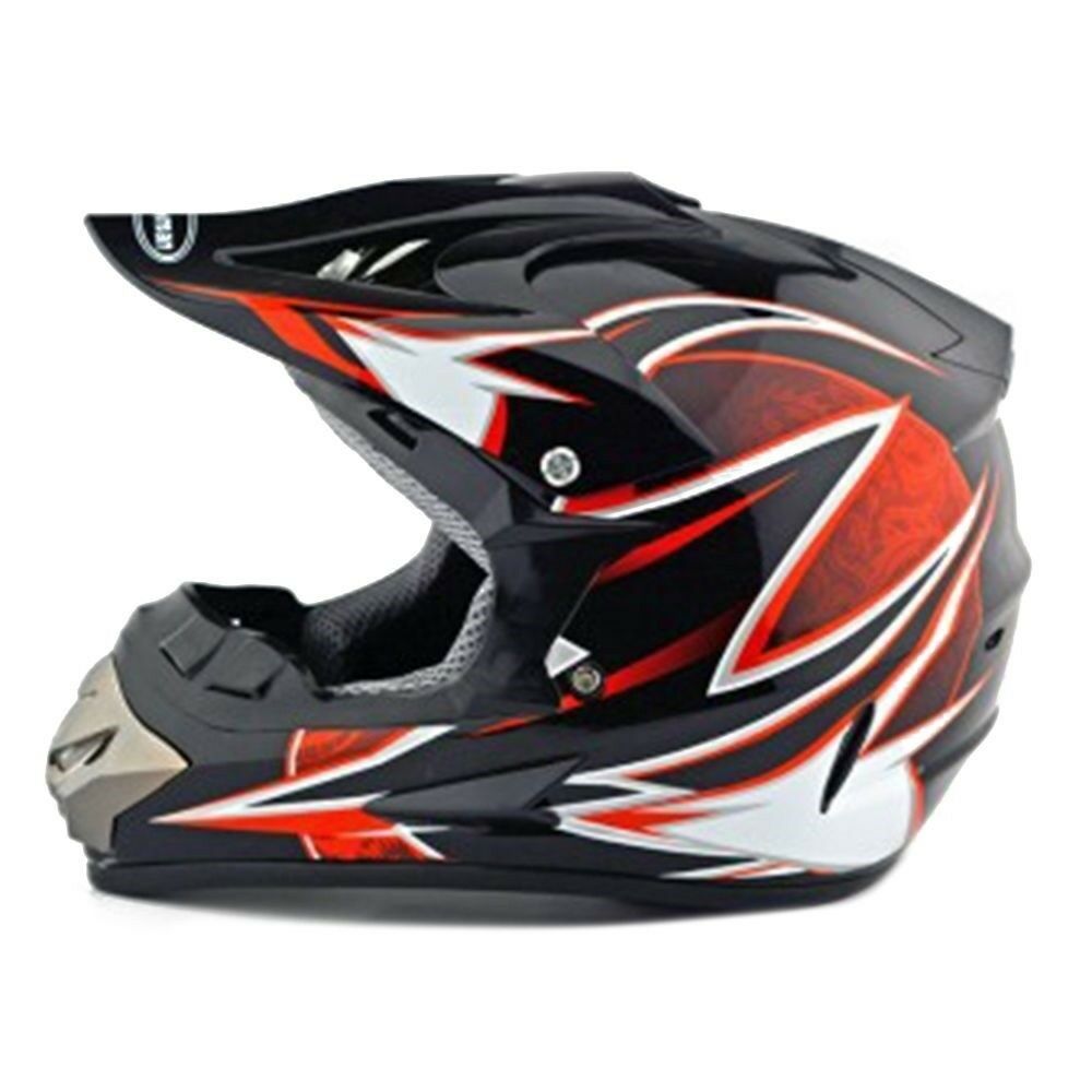 Motorcycle Motor Bike Scooter Safety Helmet bright black dragon