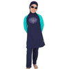 Child Muslim Swimwear Swimsuit Burqini   blue Burqini