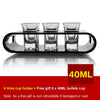 SIZE S SHAPED Bullet CUP Acrylic  HOLDER  Frame Wooden Bezel Cocktail Cup