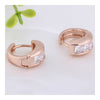 Diamanted AAA Zircon 18K Gold Galvanized Ear Studs