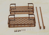 Antique Salle de Bain Accessoires Comestics Bain Produits Double Tablettes