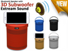 3D Subwoofer Bluetooth Speaker with holder FM Radio TF card USB 4 iphone laptop