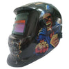 Best Auto Oscuro Máscara de Solar en Azul Skull Gráficos con LCD Tecnología
