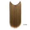 Fish Line Hair Extensions Straight Hair  Piece Hair invisible 80g 55cm long