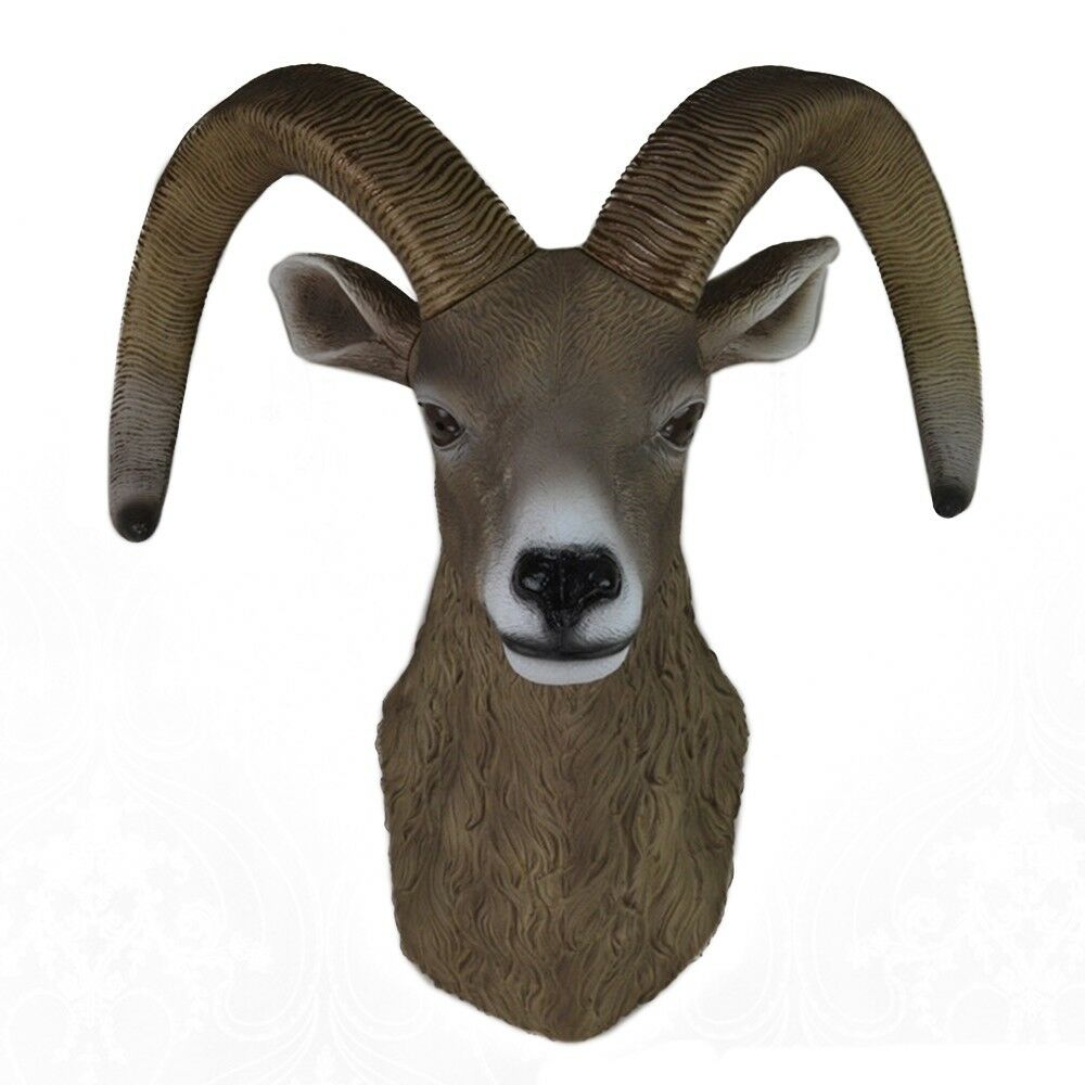 Sheep Head Wall Hanging Decoration Plastic simulation color