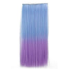 Long Straight Bundles 60cm 23.62" Gradient color hair extension piece 5  clip