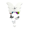 DIY Creative Decoration Butterfly Princess Mirror Quartz Wall Clock