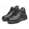 MENS' Work Safety Shoes Cow Leather Smash-proof Penetration-resistant high cut