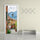 New 3D DIY PVC Waterproof  Door Wall Sticker Italian Street qd052