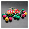 Cloth Style Long Earrings Creative Costume Tassel Knot