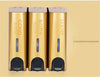 Salle de Bain Montage Mural Manuelle 3 Distributeur Savon Douche Bouteille Main
