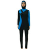 Musulmane Maillot de Bain Burqini Femme Maillot de Bain Bleu Burqini