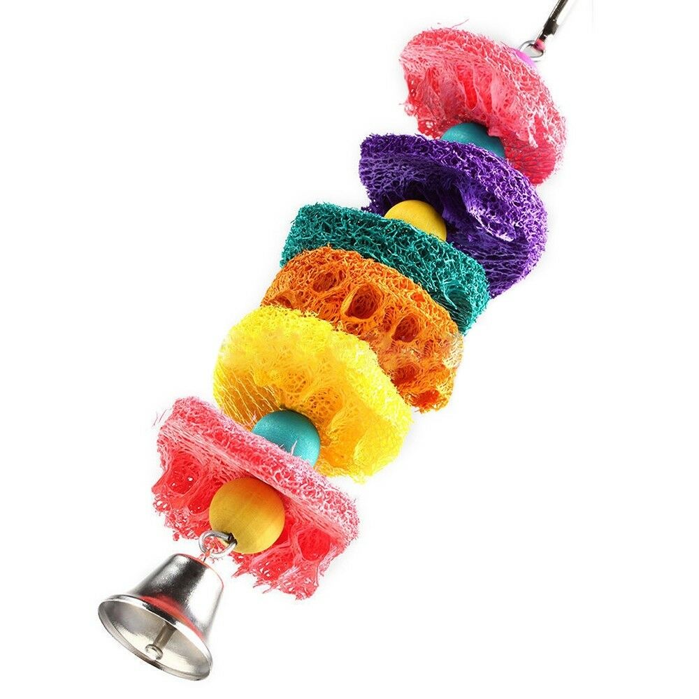 Bird Parrot Toy Natural Loofah Sponge
