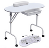 Foldable Manicure Table with Wrist Cushion Drawer and Carry Bag
