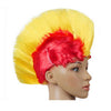 Lustroso Cresta de Gallo Pelo Punk Tapa Bright Peluca Rojo Amarillo
