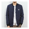Embroidery Plate Button Baseball Coat Jacket  navy