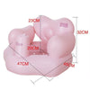 Forme Coeur Gonflable Bain Tabouret Canapé Chaise