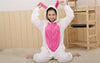 Unisex Adult Pajamas Cosplay Costume Animal one piece sleepwear Suit  Rabbit