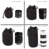 4-in-1 DSLR Lens Pouch Thick Neoprene Bag