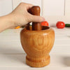 Wooden Garlic Pounder Press large