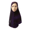 Dignified Muslim Kerchief Scarf Hat Zircon Printing   3