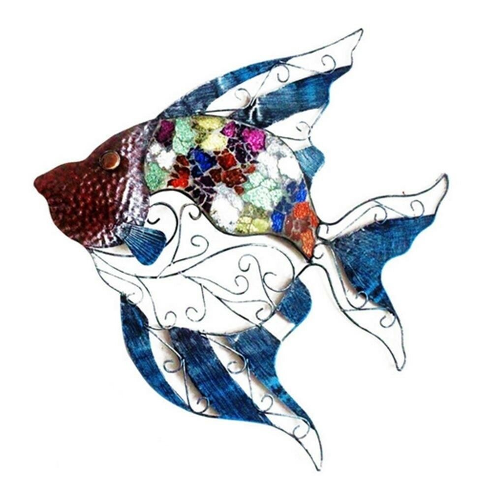 Exquisite Iron Bar Wall Hanging Decoration Mediterranean Style   A