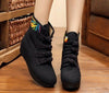Four Shoelace Vintage Beijing Cloth Shoes Embroidered Boots   macrame black thin
