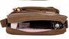 Vintage Hommes Multifonctionnel Canvas Sac à Bandoulière Serviette