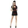 Noir Sexy Infirmière Femme Refinement Uniforme Cosplay 9226