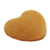 Solid Color Thick Fluff Heart Door Ground Foot Mat Carpet   khaki   40*50cm