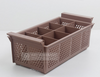 Heavy Duty Commercial Cutlery Rack Drainer 8 Section Basket Tray Holder
